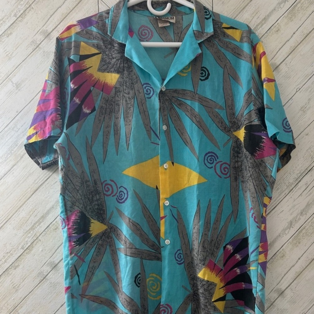 Vintage Magnum 357 Hawaiian Men's Camp Shirt